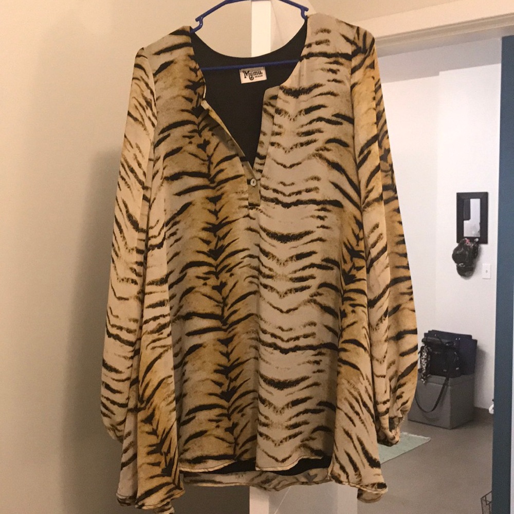 Tiger Print Mumu Tunic